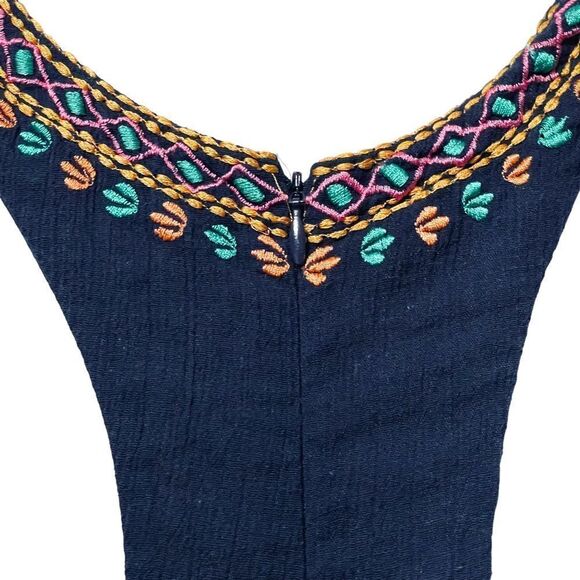 KAS NEW YORK Osian Hand Embroidered Cotton Gauze Jumpsuit S - Picture 14 of 16